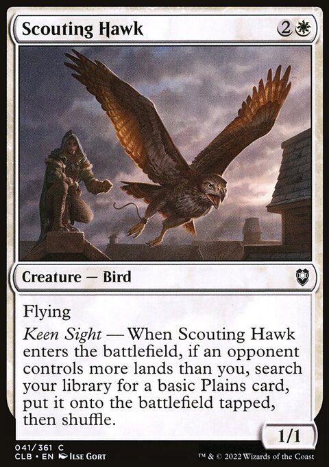 Scouting Hawk, Commander Legends: Battle for Baldur's Gate #41, Magic: The Gathering card