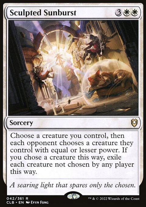 Sculpted Sunburst, Commander Legends: Battle for Baldur's Gate #42, Magic: The Gathering card