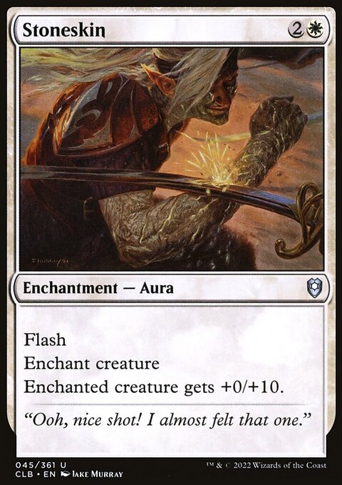 Stoneskin, Commander Legends: Battle for Baldur's Gate #45, Magic: The Gathering card