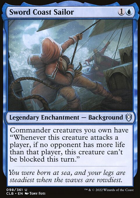 Sword Coast Sailor, Commander Legends: Battle for Baldur's Gate #98, Magic: The Gathering card