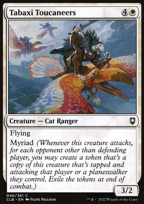 Tabaxi Toucaneers, Commander Legends: Battle for Baldur's Gate #46, Magic: The Gathering card