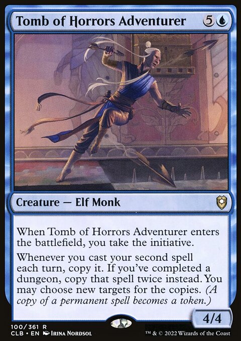 Tomb of Horrors Adventurer, Commander Legends: Battle for Baldur's Gate #100, Magic: The Gathering card