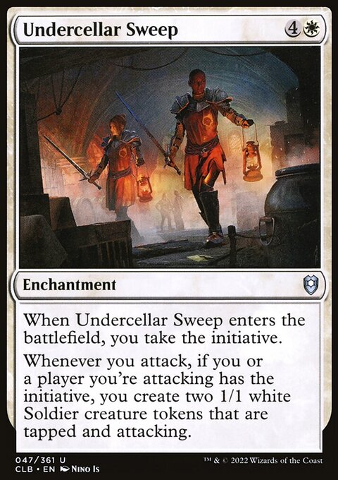 Undercellar Sweep, Commander Legends: Battle for Baldur's Gate #47, Magic: The Gathering card