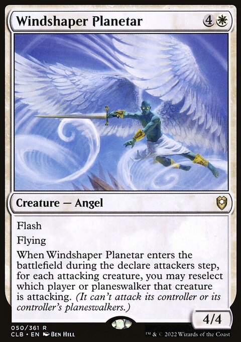 Windshaper Planetar, Commander Legends: Battle for Baldur's Gate #50, Magic: The Gathering card