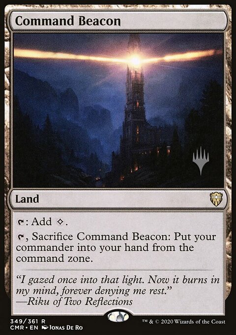 Command Beacon, Commander Legends Promos #349p, Magic: The Gathering card