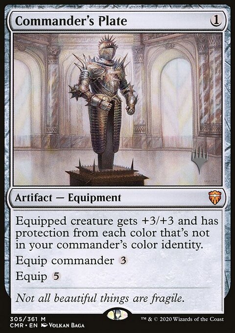 Commander's Plate, Commander Legends Promos #305p, Magic: The Gathering card
