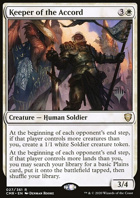 Keeper of the Accord, Commander Legends Promos #27p, Magic: The Gathering card