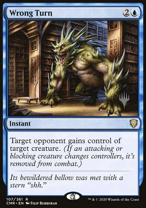 Wrong Turn, Commander Legends Promos #107p, Magic: The Gathering card