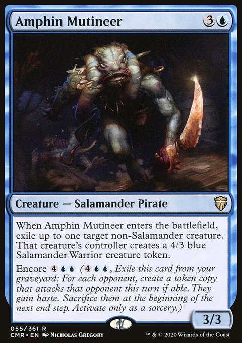 Amphin Mutineer, Commander Legends #55, Magic: The Gathering card