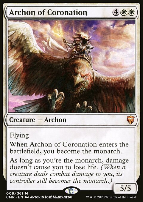 Archon of Coronation, Commander Legends #9, Magic: The Gathering card