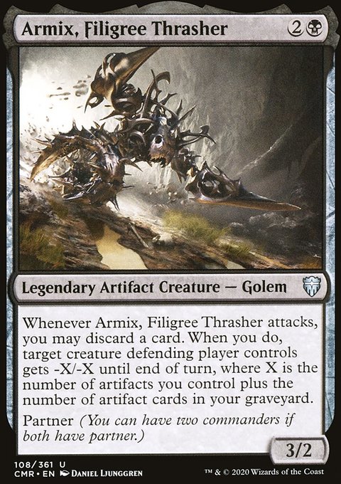 Armix, Filigree Thrasher, Commander Legends #108, Magic: The Gathering card