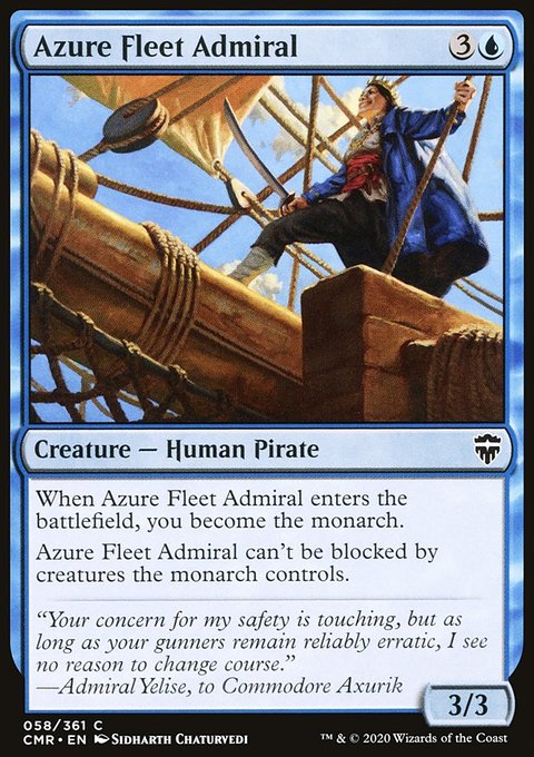Azure Fleet Admiral, Commander Legends #58, Magic: The Gathering card