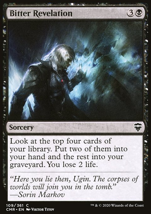 Bitter Revelation, Commander Legends #109, Magic: The Gathering card