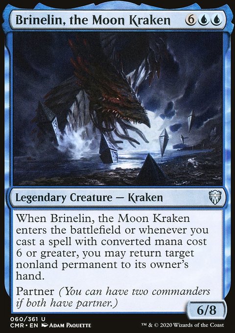 Brinelin, the Moon Kraken, Commander Legends #60, Magic: The Gathering card
