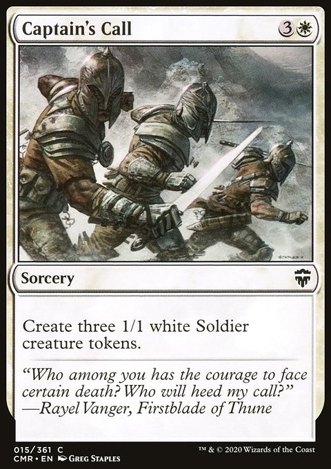 Captain's Call, Commander Legends #15, Magic: The Gathering card