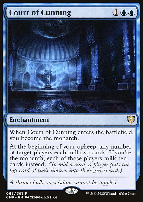 Court of Cunning, Commander Legends #63, Magic: The Gathering card