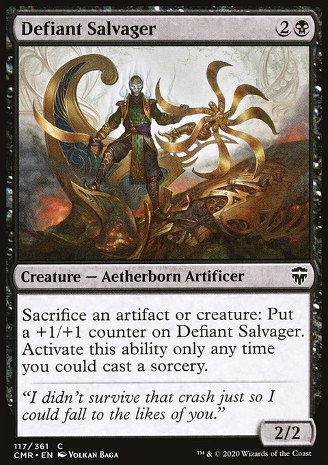 Defiant Salvager, Commander Legends #117, Magic: The Gathering card