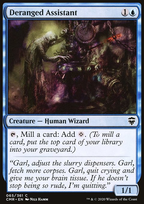Deranged Assistant, Commander Legends #65, Magic: The Gathering card