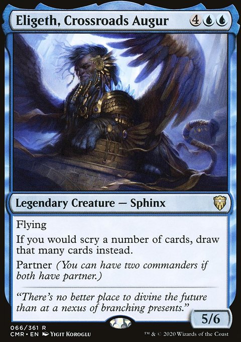 Eligeth, Crossroads Augur, Commander Legends #66, Magic: The Gathering card