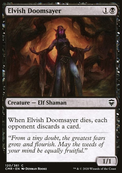 Elvish Doomsayer, Commander Legends #120, Magic: The Gathering card
