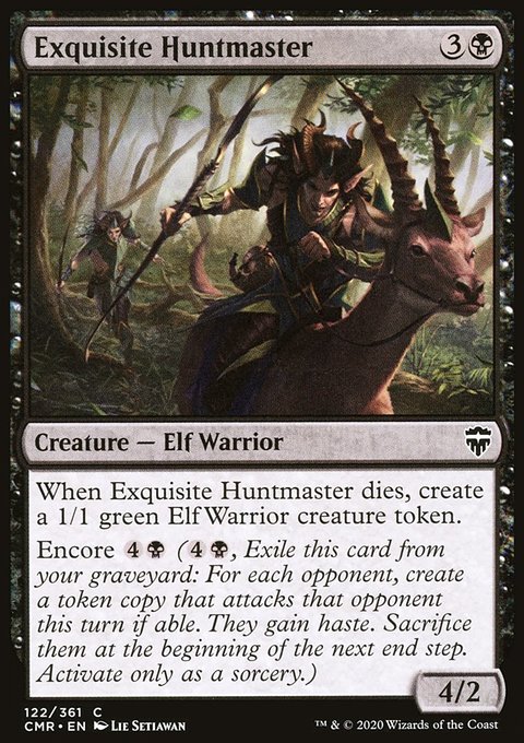 Exquisite Huntmaster, Commander Legends #122, Magic: The Gathering card