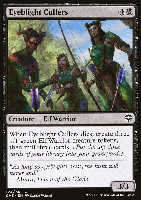 Eyeblight Cullers, Commander Legends #124, Magic: The Gathering card