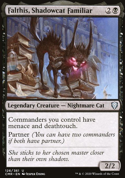 Falthis, Shadowcat Familiar, Commander Legends #126, Magic: The Gathering card
