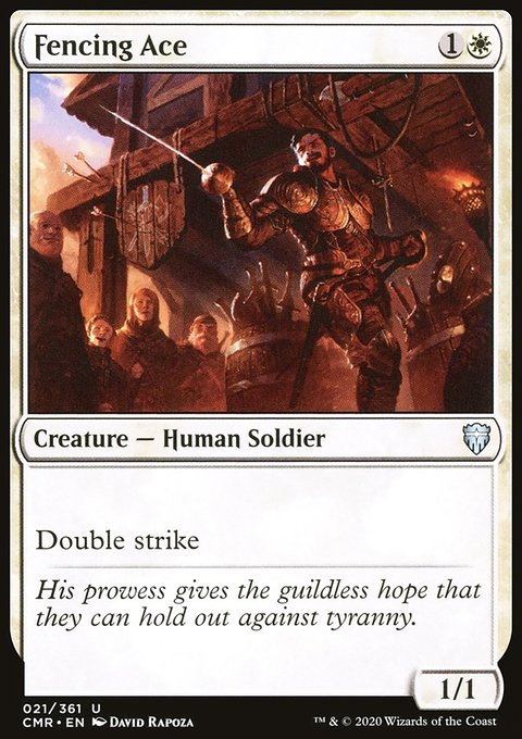 Fencing Ace, Commander Legends #21, Magic: The Gathering card