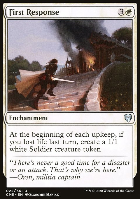 First Response, Commander Legends #22, Magic: The Gathering card