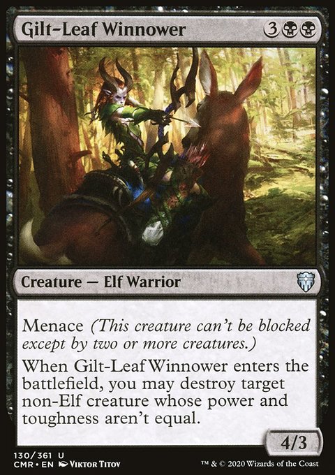 Gilt-Leaf Winnower, Commander Legends #130, Magic: The Gathering card
