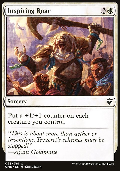 Inspiring Roar, Commander Legends #23, Magic: The Gathering card