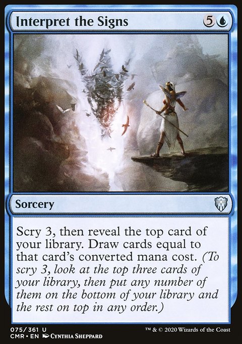Interpret the Signs, Commander Legends #75, Magic: The Gathering card