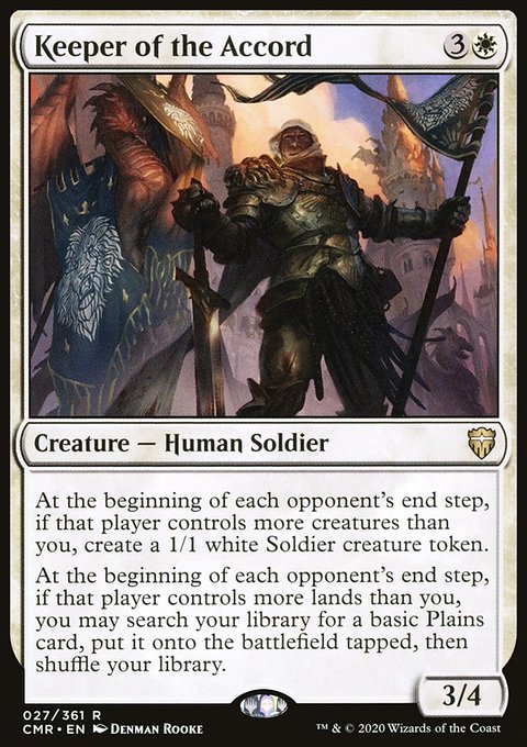 Keeper of the Accord, Commander Legends #27, Magic: The Gathering card