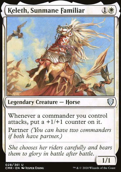 Keleth, Sunmane Familiar, Commander Legends #28, Magic: The Gathering card