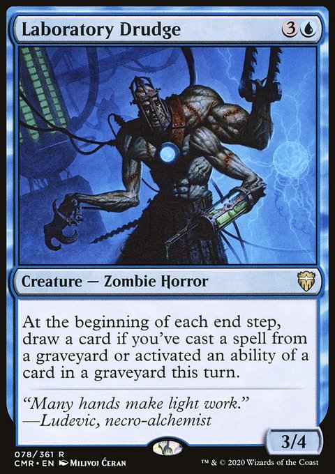 Laboratory Drudge, Commander Legends #78, Magic: The Gathering card