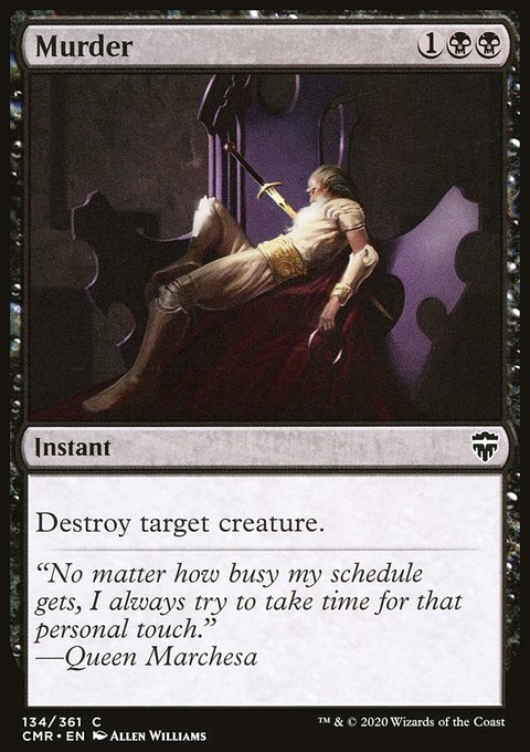 Murder, Commander Legends #134, Magic: The Gathering card