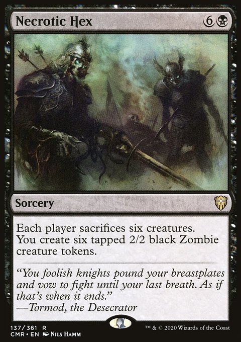 Necrotic Hex, Commander Legends #137, Magic: The Gathering card