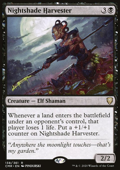 Nightshade Harvester, Commander Legends #138, Magic: The Gathering card