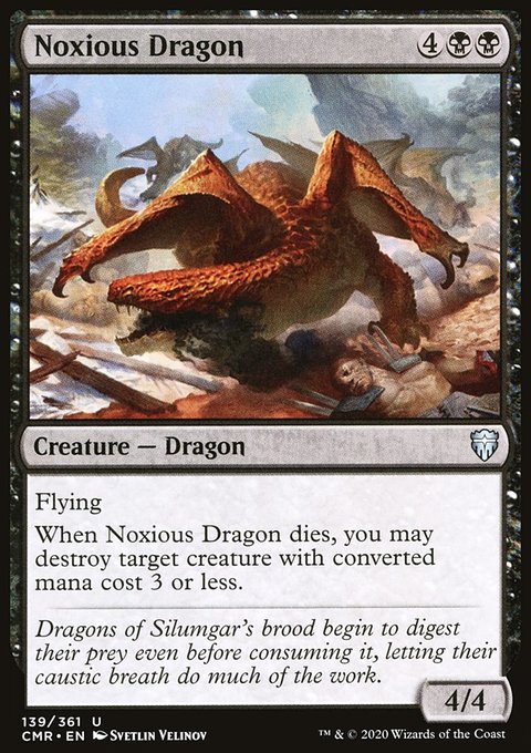 Noxious Dragon, Commander Legends #139, Magic: The Gathering card