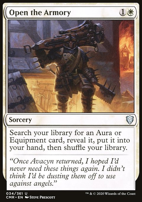 Open the Armory, Commander Legends #34, Magic: The Gathering card