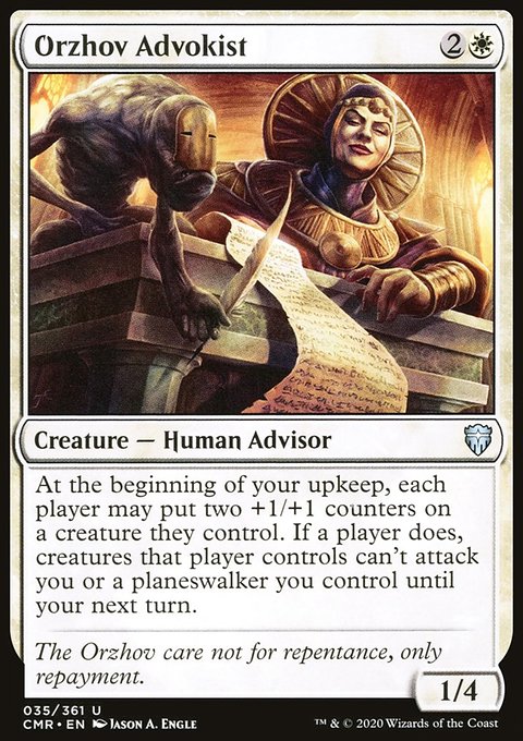 Orzhov Advokist, Commander Legends #35, Magic: The Gathering card