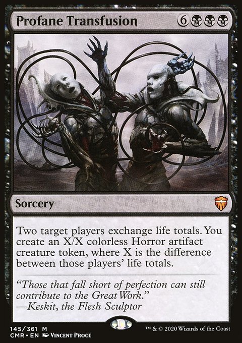 Profane Transfusion, Commander Legends #145, Magic: The Gathering card