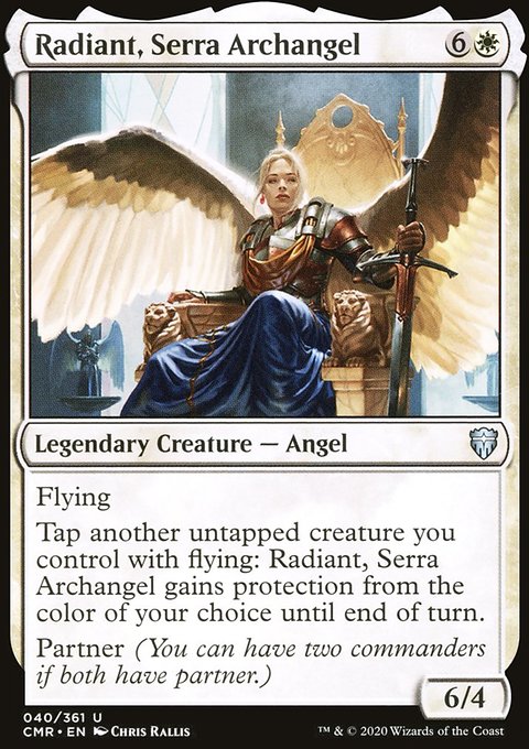 Radiant, Serra Archangel, Commander Legends #40, Magic: The Gathering card