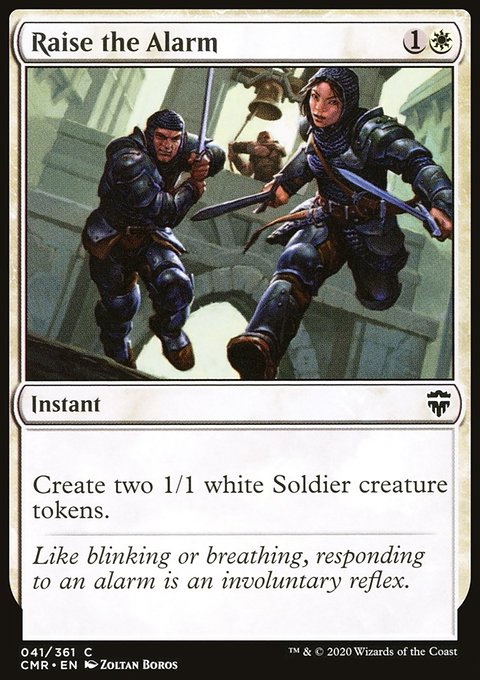 Raise the Alarm, Commander Legends #41, Magic: The Gathering card