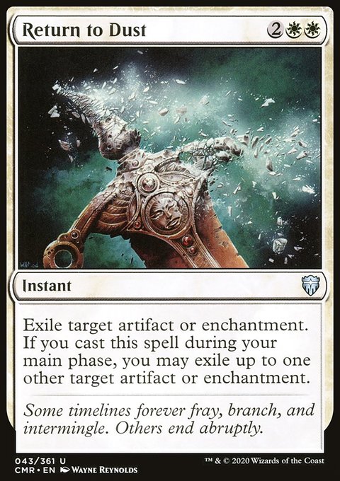 Return to Dust, Commander Legends #43, Magic: The Gathering card