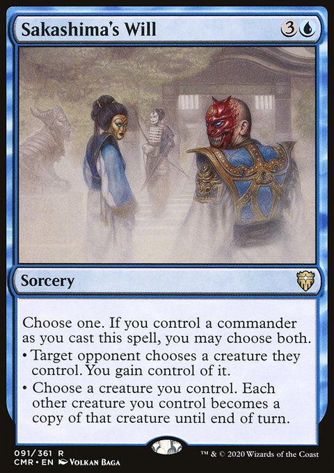 Sakashima's Will, Commander Legends #91, Magic: The Gathering card