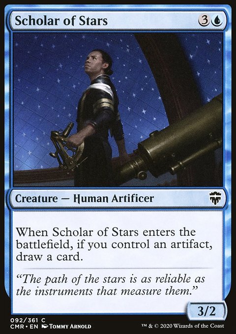 Scholar of Stars, Commander Legends #92, Magic: The Gathering card