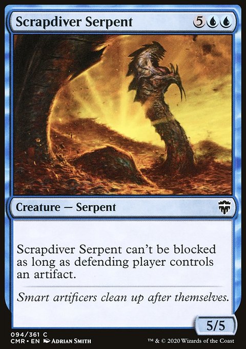 Scrapdiver Serpent, Commander Legends #94, Magic: The Gathering card