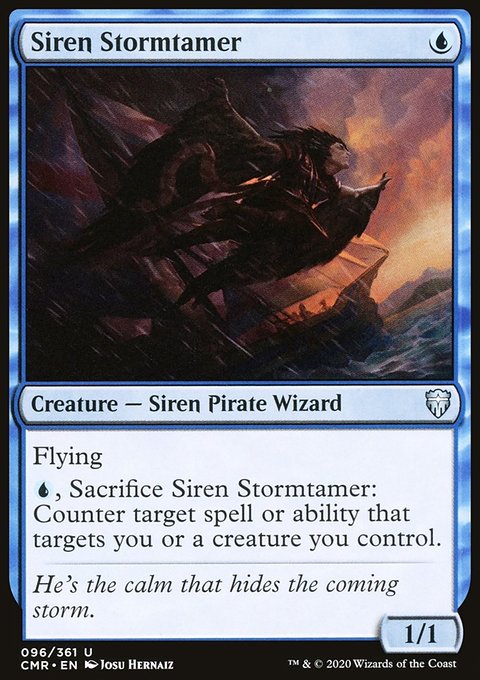 Siren Stormtamer, Commander Legends #96, Magic: The Gathering card