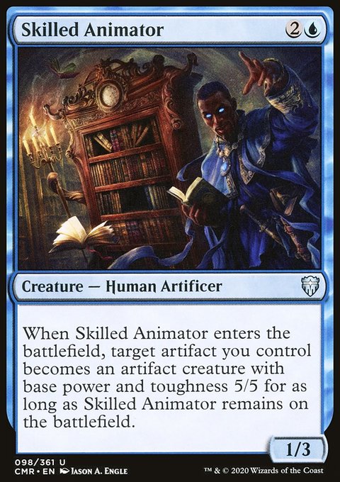 Skilled Animator, Commander Legends #98, Magic: The Gathering card
